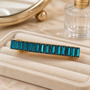 Handmade Sapphire Bar Centre Clip