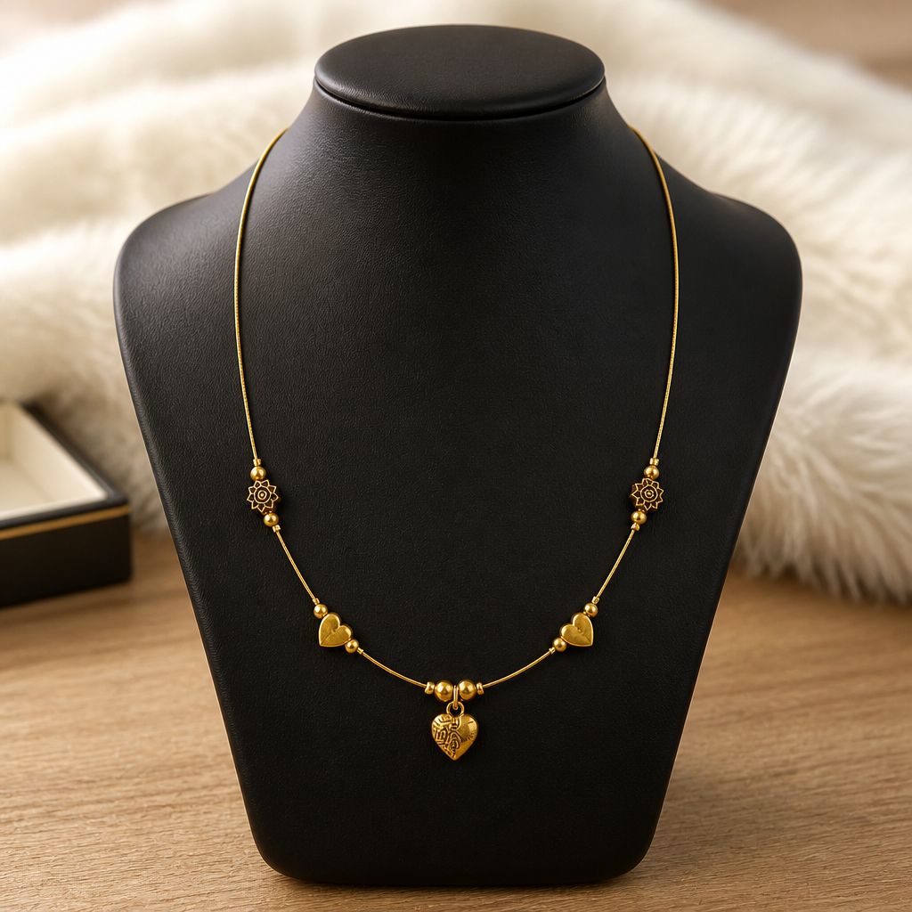 Handmade Heart Bloom Invisible Chain
