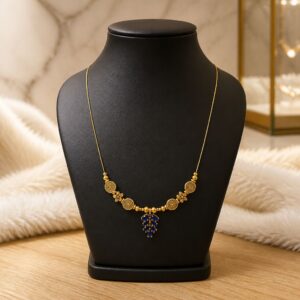 Handmade Midnight Leaf Invisible Chain