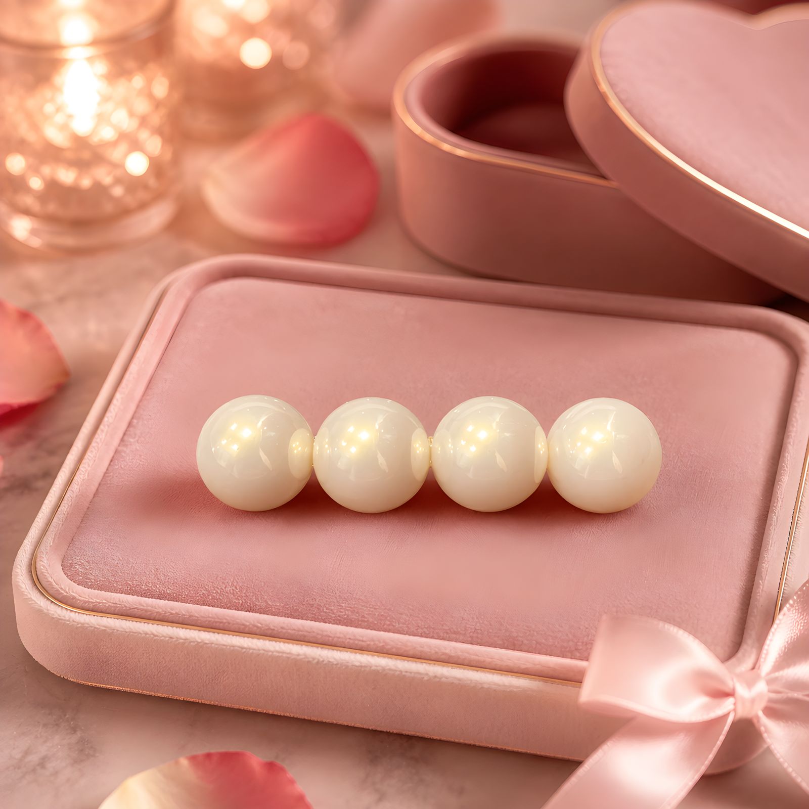 Imported Antitarnish Seoul Big Pearl Barrette