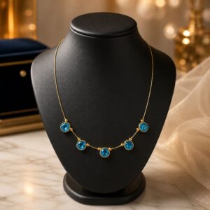 Handmade Ocean Oval Invisible Chain
