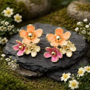 Antitarnish Meadow Bloom Cluster Studs