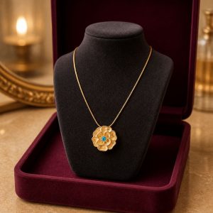 Camellia Flower Pendant Chain