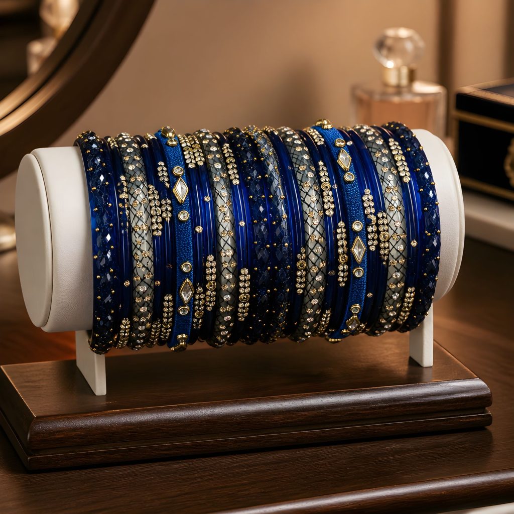 Festive Bangle Stacks: Mixing Colours & Textures