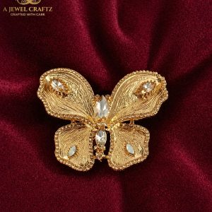 Golden Butterfly Small Centre Clip