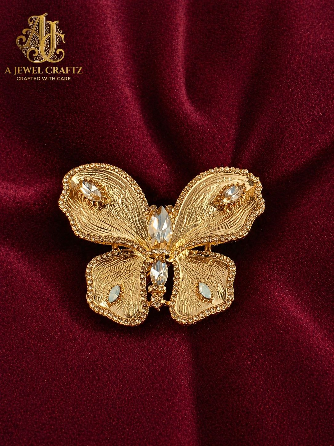 Golden Butterfly Small Centre Clip