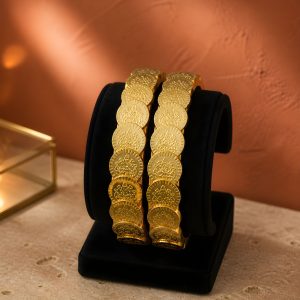 Lakshmi Coin Border Bangles