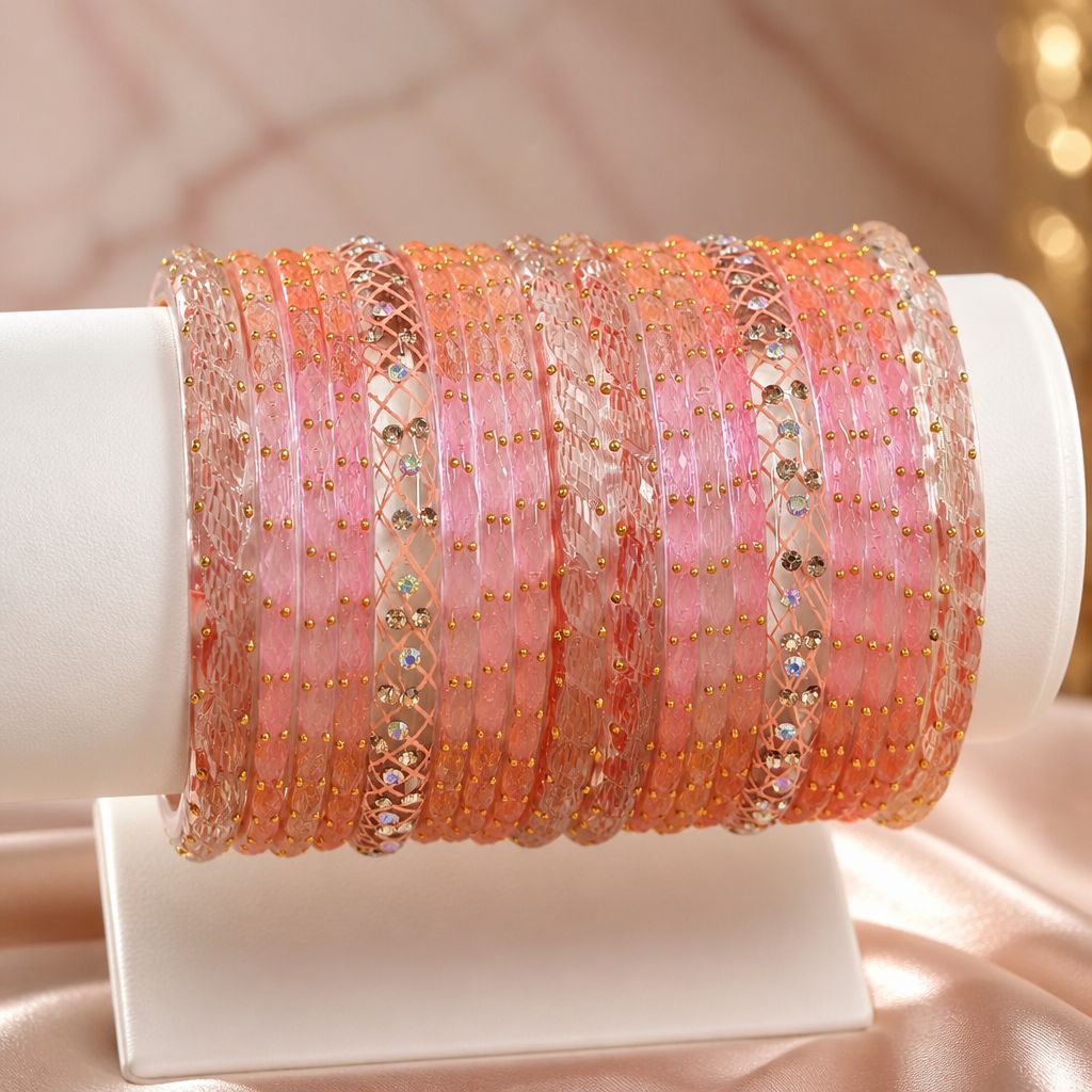 Glass Bangles Combo