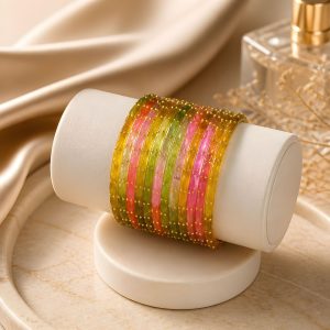 Multi Colour Rain Drop Bangles (Light)