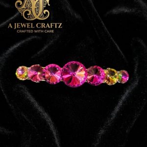 Pink Stone Centre Clip