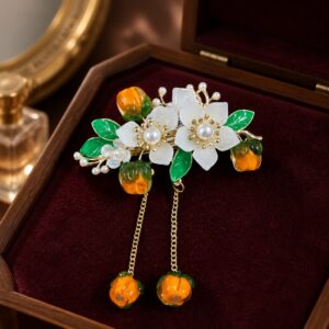 Antitarnish Citrus Blossom Hair Clip