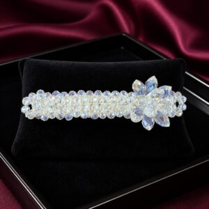 Antitarnish Aurora Crystal Floral Hair Clip