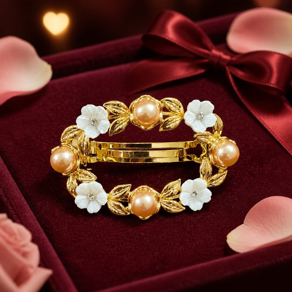 Antitarnish Pearl Bloom Hair Clip