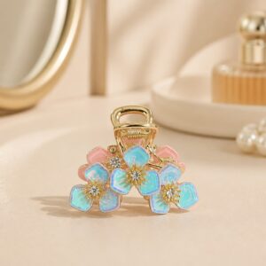 Korean Anti-Tarnish Floral Hair Clutch