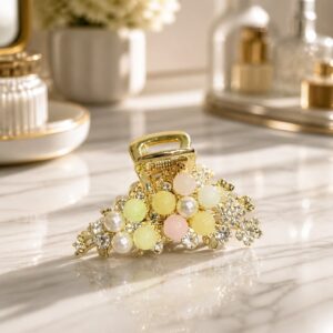 Korean Imported Anti-Tarnish Pastel Bubble Centre Clip