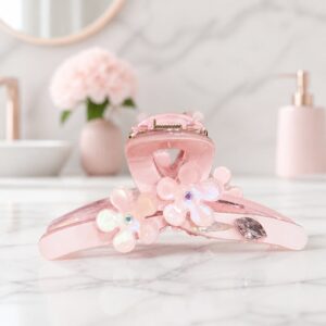 Imported Korean Blossom Glow Acrylic Hair Claw